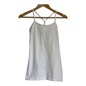 lululemon White Power Y Tank *Luon